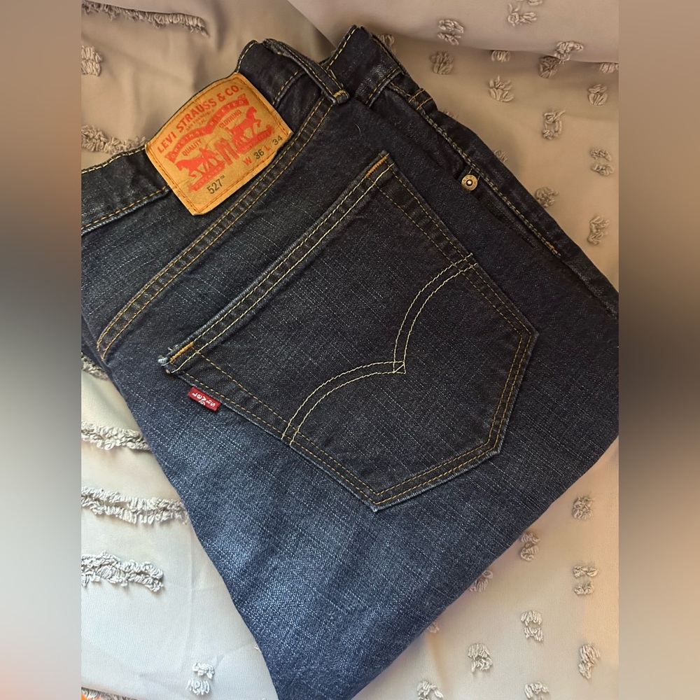 Levi's Men's Dark Blue Slim Straight Jeans
